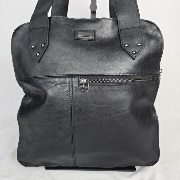 Adidas Leather & Cotton Satchel Bag Black T04TDWM900057 - Picture 16 of 16